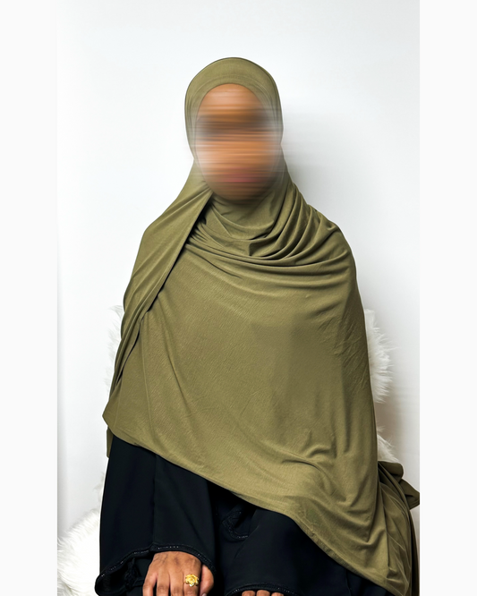 Olive Dusk | Bamboo Jersey Maxi Hijab