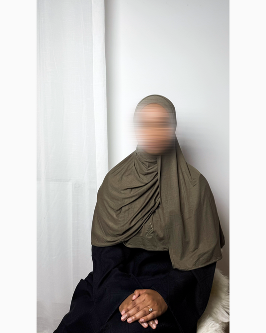 Olive | Bamboo Jersey Regular Hijab